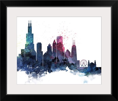 Chicago Watercolor Cityscape II
