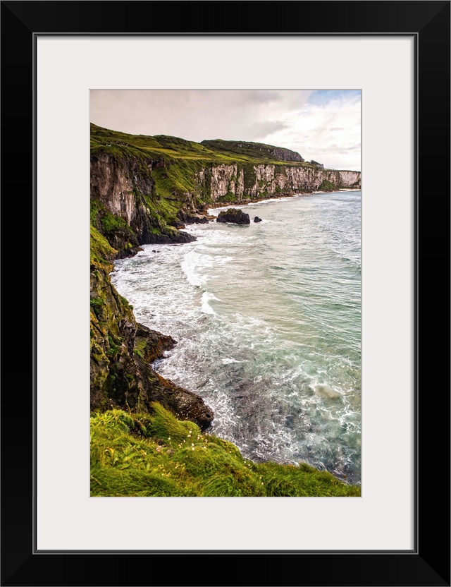 Landscape photograph of the picturesque Cliffs of Moher, located at the southwestern edge of the Burren region in County C...