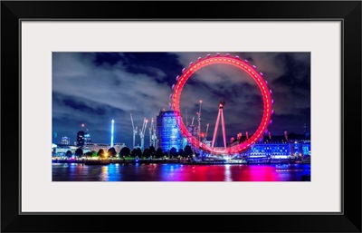 Coco-Cola London Eye At Night In London, England