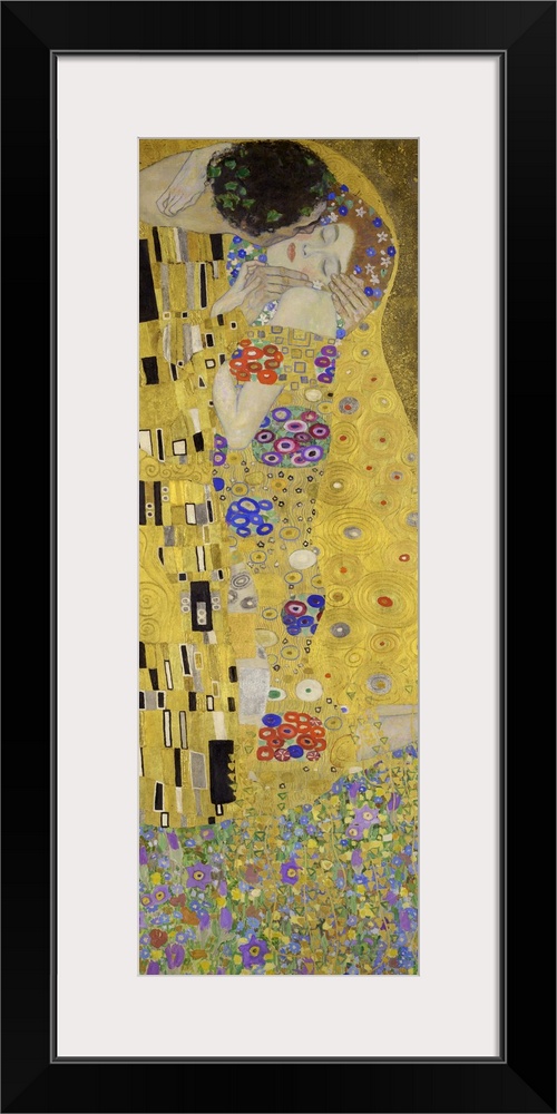 Gustav Klimt's The Kiss (1907 - 1908) famous painting.