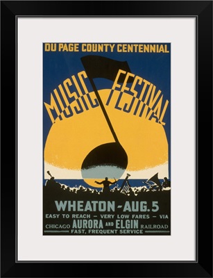 Du Page County Centennial Music Festival - WPA Poster