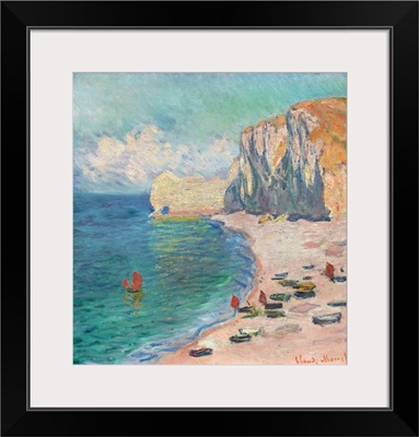 Etretat - The Beach And The Falaise d'Amont