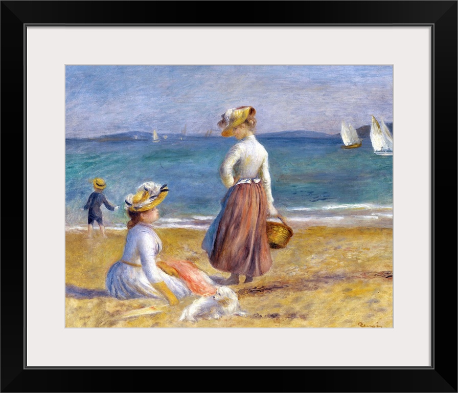 Probably painted in 1890 on the Cote d'Azur in southern France, this sun-filled painting shows two female figures at the b...