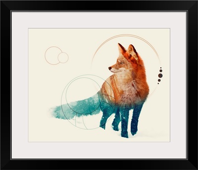 Fox Double Exposure Wildlife Art II