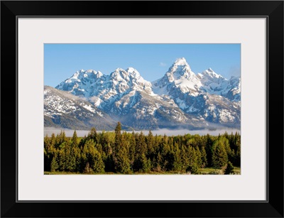 High Peaks Of Teton Range In Grand Teton National Park, Wyoming