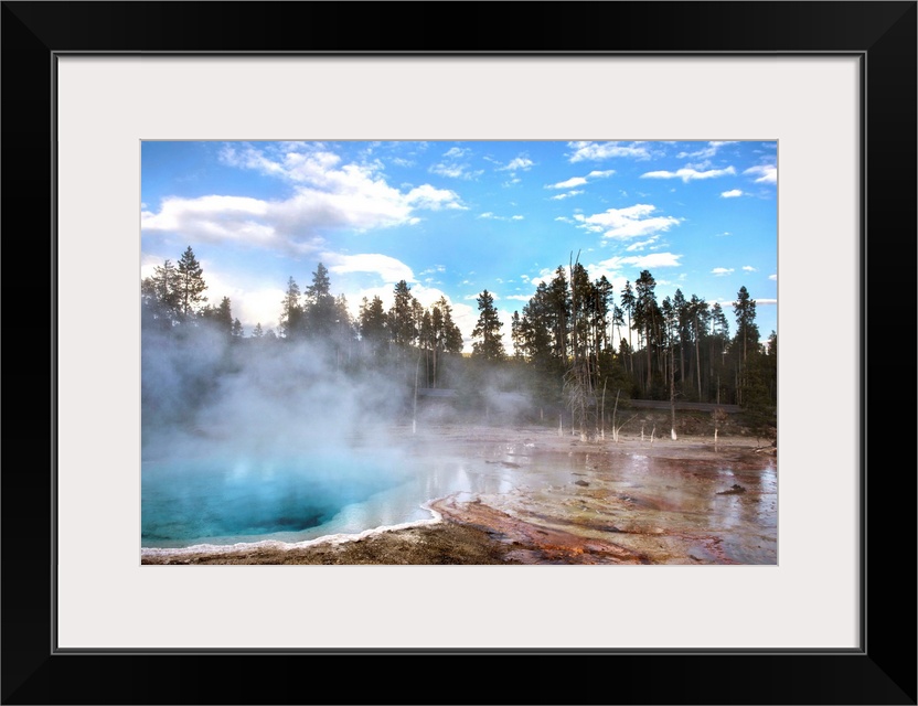Yellowstone National Park has one of the largest collections of hot springs in the world. Yellowstone is Earth's largest a...