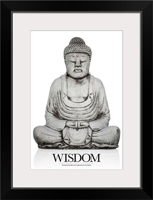 Inspirational Motivational Poster: Knowing yourself is the beginning to all wisdom