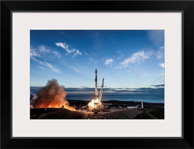 Iridium-8 Mission Falcon 9 Against Blue Sky, Vandenberg Air Force Base, California