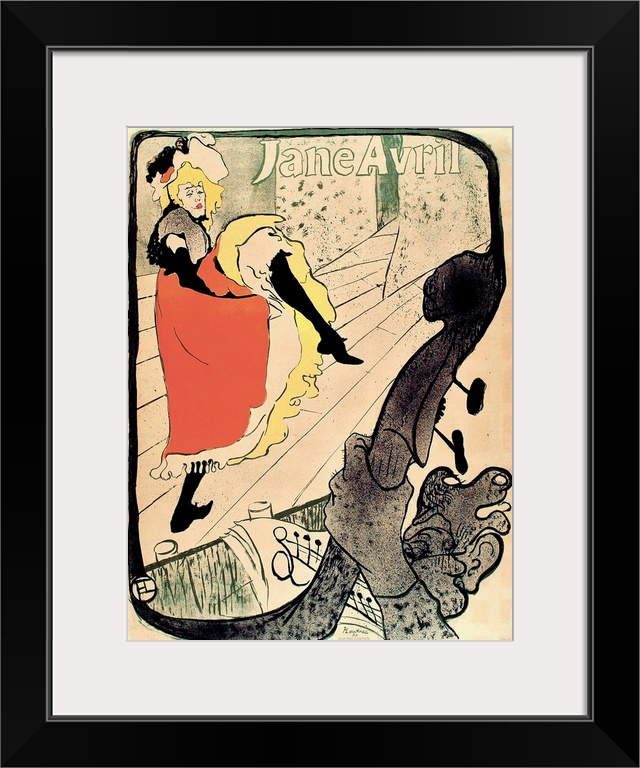 Lautrec's graphic posters-for performers, like Jane Avril, or dance halls, like the Moulin Rouge-embody the ebullient, fre...