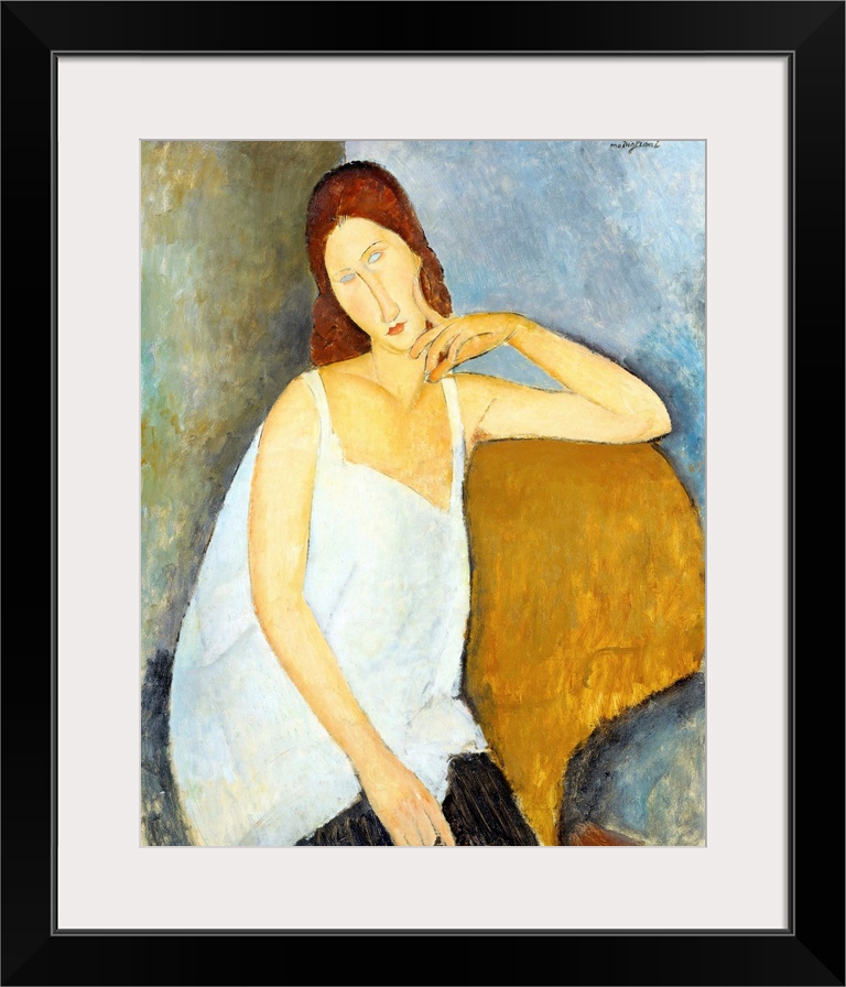 Modigliani depicted his mistress, Jeanne Hebuterne (1898-1920), in more than twenty works but never in the nude. Her casua...