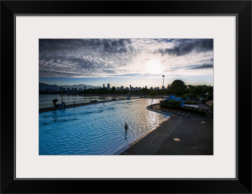 View of Kitsilano Pool in Vancouver, British Columbia, Canada.