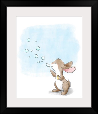 Little Bunny Blowing Bubbles