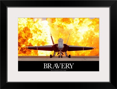 Military Motivational Poster: Brave Men