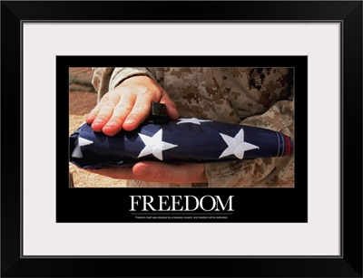 Military Motivational Poster: Freedom