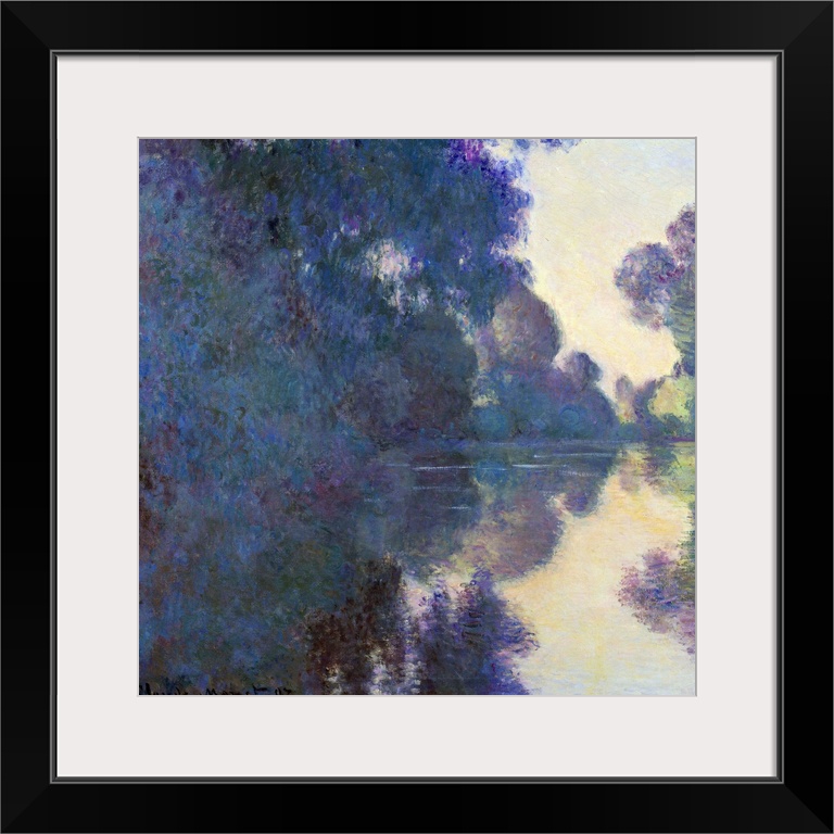 Begun in 1896, Monet's Mornings on the Seine series was not completed until 1897 because of inclement weather. Having pati...