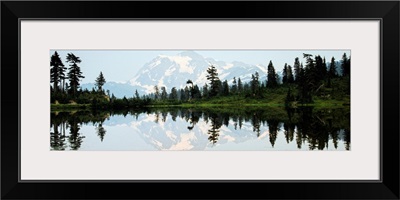 Mt. Shuksan, Picture Lake, Cascades, Washington, USA - Panoramic