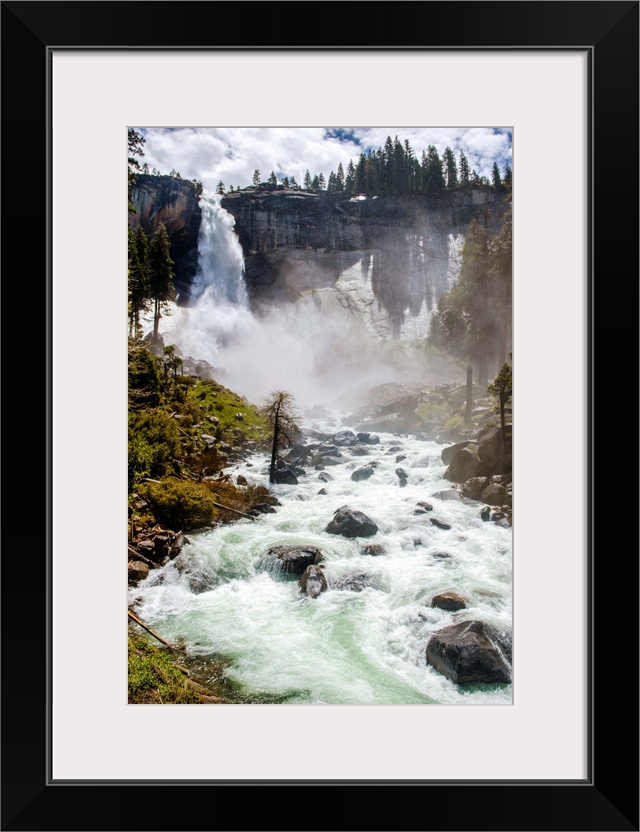 View of Nevada falls in Yosemite National Park, California.