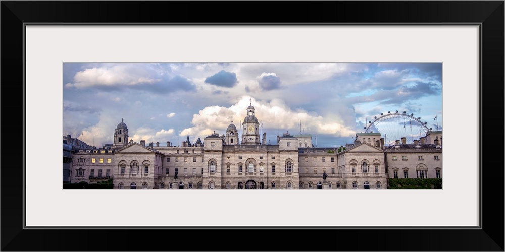 Panoramic view of Horse Guards building in London, England.