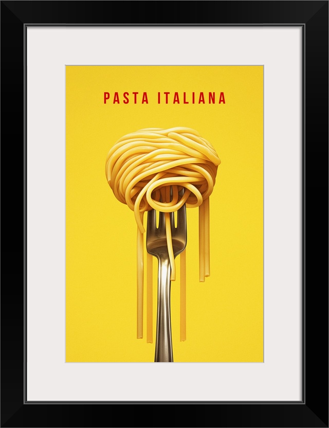 Pasta Italiana - Retro Food Advertising Poster