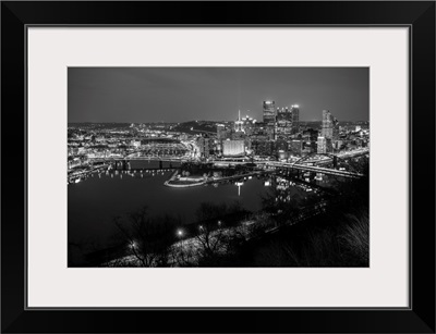 Pittsburgh City Skyline at Night