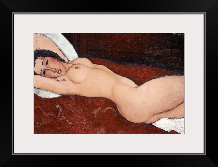 Modigliani's celebrated series of reclining nudes, begun in 1916, are influenced by Italian Renaissance representations of...