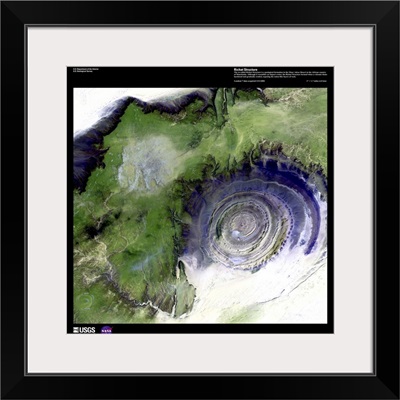 Richat Structure - USGS Earth as Art