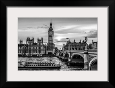 Riverboat on River Thames, Westminster, London, England, UK