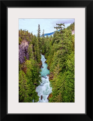 Rushing Currents Of Cheakamus River, British Columbia, Canada