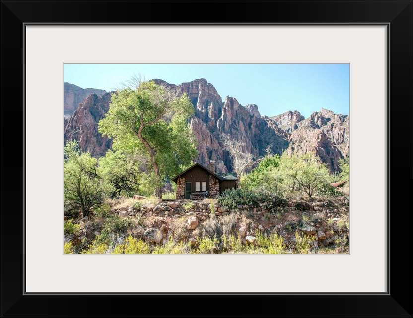 Rustic cabin in Grand Canyon National Park, Arizona.
