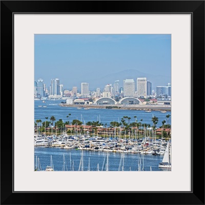 San Diego Skyline and Marina, California - Square