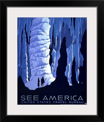 See America, Caverns - WPA Poster