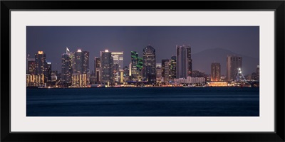 Skyline at Night, San Diego, California