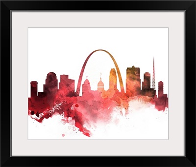 St. Louis Watercolor Cityscape II