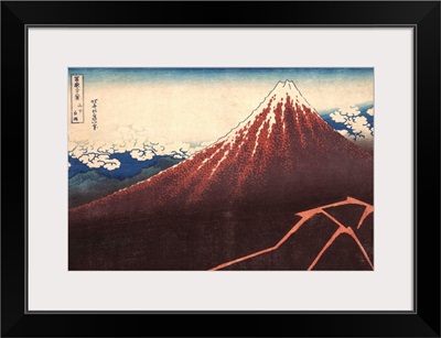 Storm below Mount Fuji (from the series Thirty-six Views of Mount Fuji