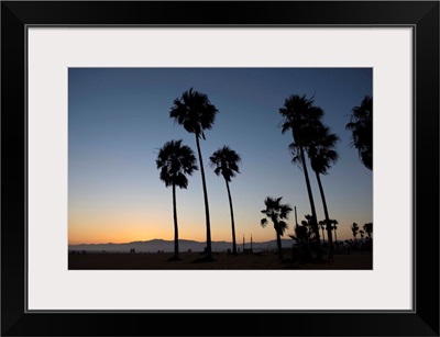 Sunset On Venice Beach, California