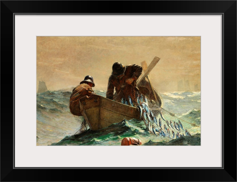 In 1883, Winslow Homer moved to the small coastal village of Prouts Neck, Maine, where he created a series of paintings of...