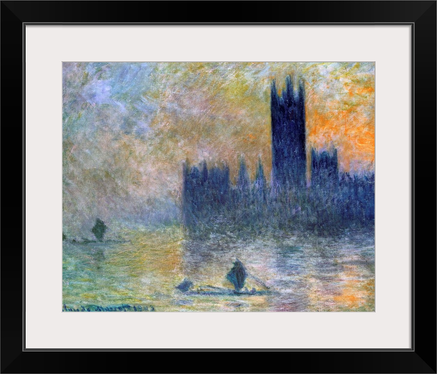 Between 1899 and 1901, Monet produced nearly a hundred views of the Thames River in London. He painted Waterloo Bridge and...