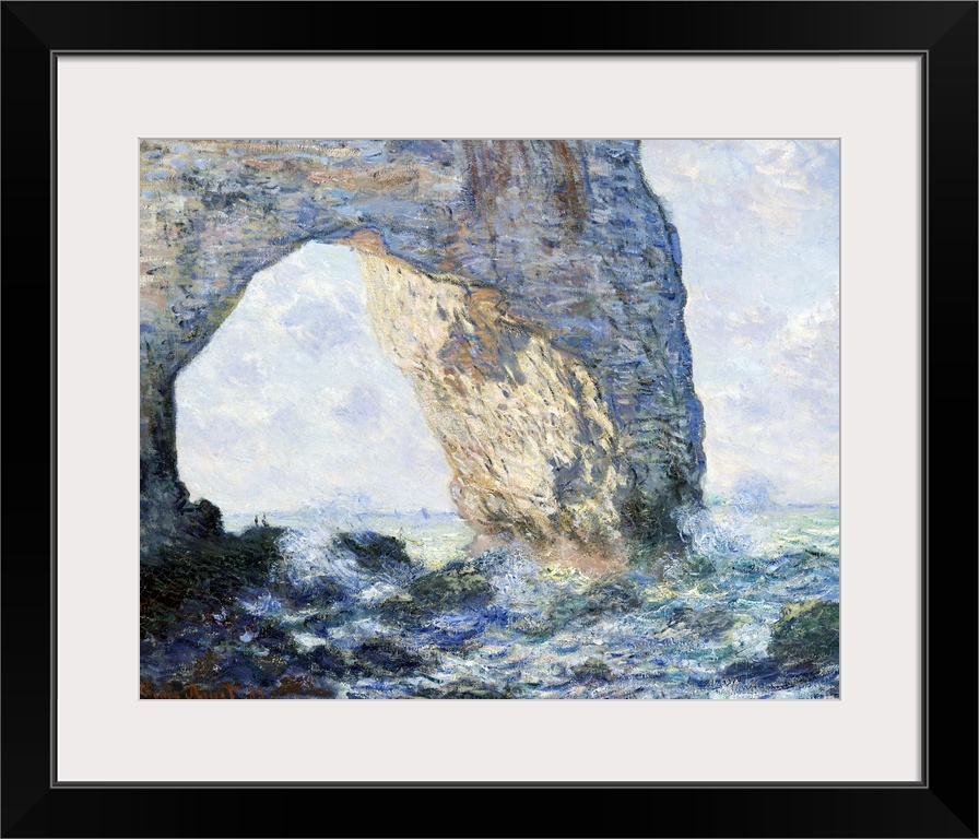 Monet spent most of February 1883 at Etretat, a fishing village and resort on the Normandy coast. He painted twenty views ...