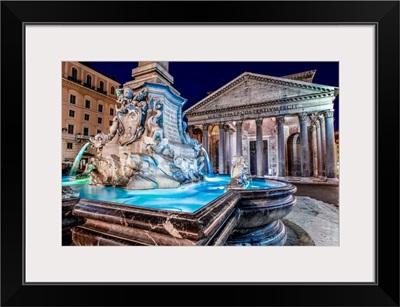 The Pantheon Fountain, Piazza della Rotond, Rome, Italy, Europe