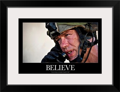 US Army Poster: Believe