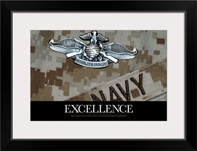 US Navy Poster : The Fleet Marine Force Warfare Specialist Pin