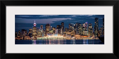 Vancouver at Night - Panoramic