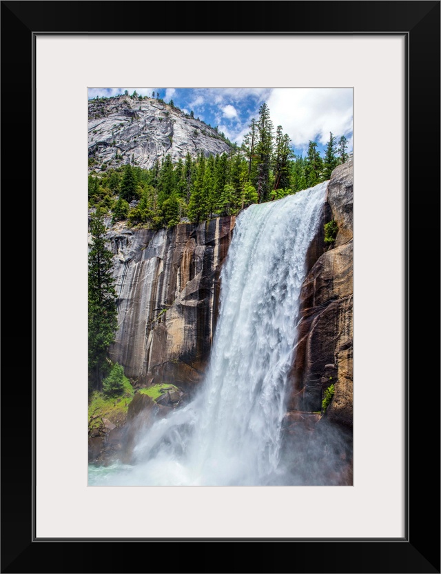 View of Vernal falls in Yosemite National Park, California.