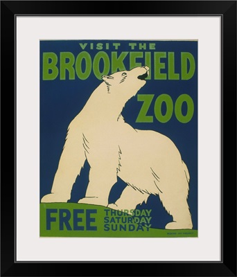 Visit the Brookfield Zoo - WPA Poster