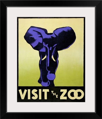 Visit the Zoo, Elephant - WPA Poster