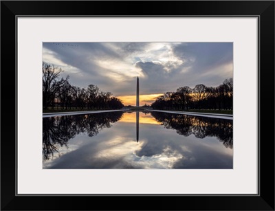 Washington Monument in Washington, DC at Sunrise