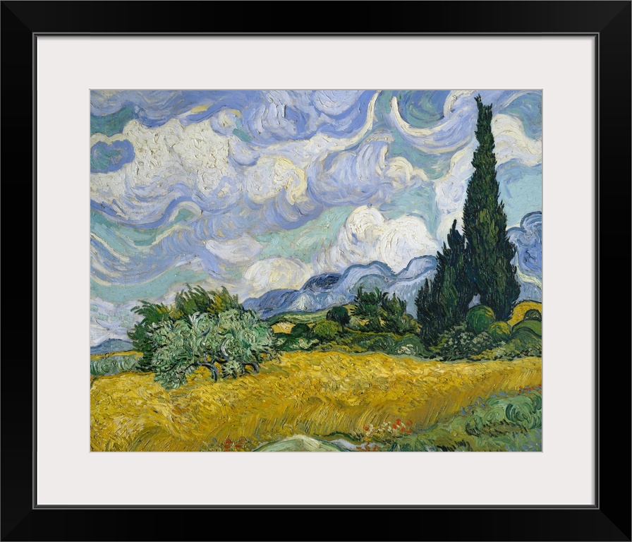 Cypresses gained ground in Van Gogh's work by late June 1889 when he resolved to devote one of his first series in Saint-R...