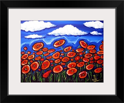 Field of Red Poppies