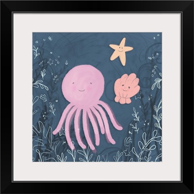 Mermaid and Octopus Navy II