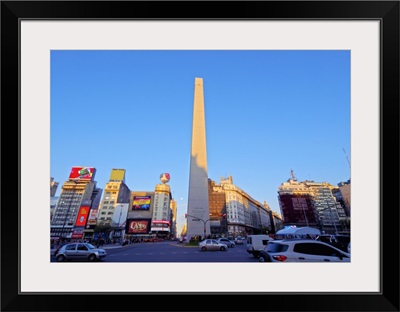 9 de Julio Avenue, Plaza de la Republica and Obelisco de Buenos Aires, Argentina